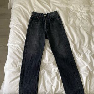 AGOLDE 90s pinch waist jeans in color Black Tea size 23